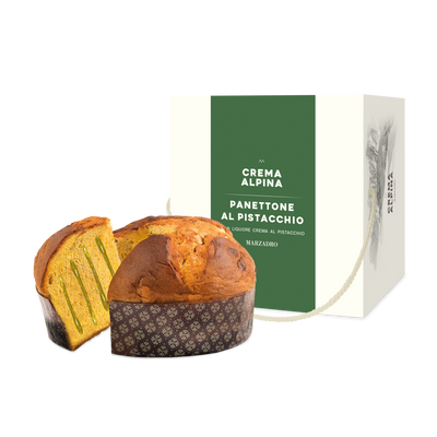 Panettone mit Crema Alpina Pistacchio