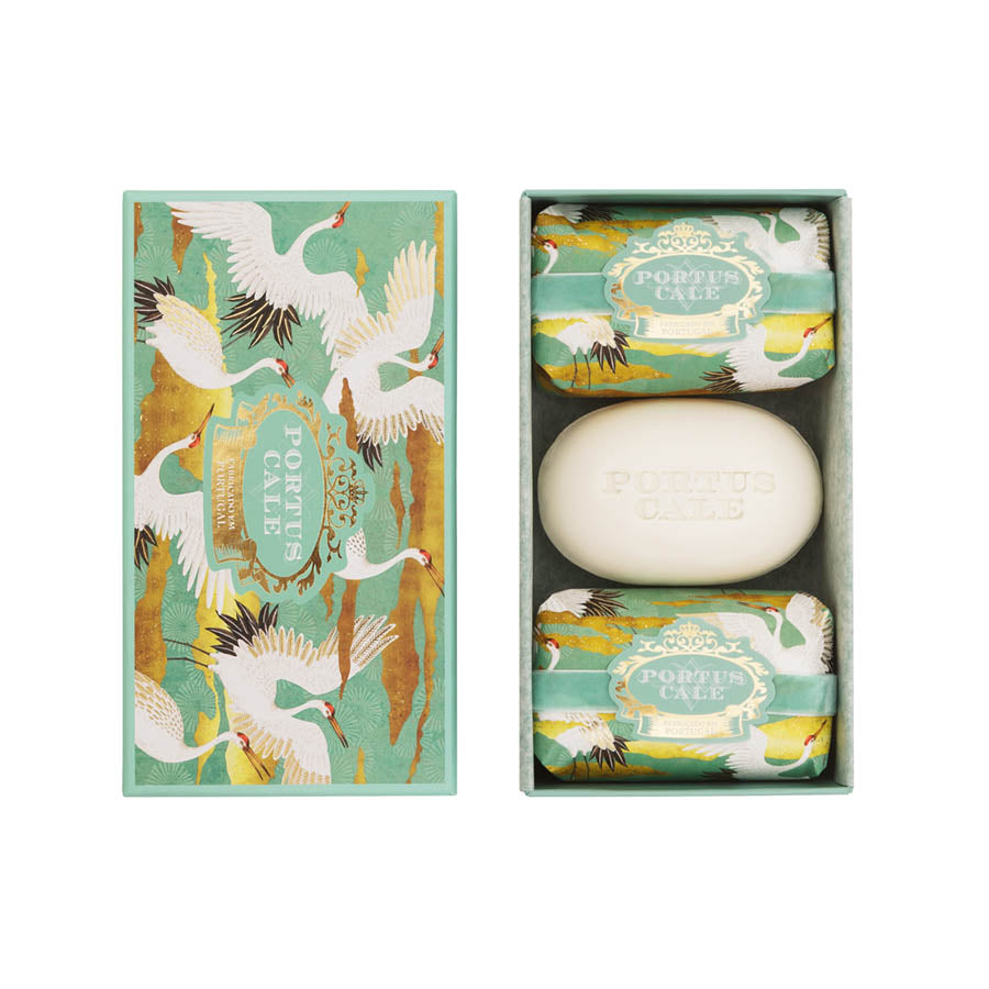 Portus Cale  Seife White Crane  Geschenkset