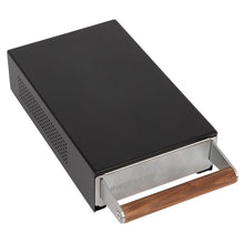 Profitec  Sudschublade schwarz mit Nussholz