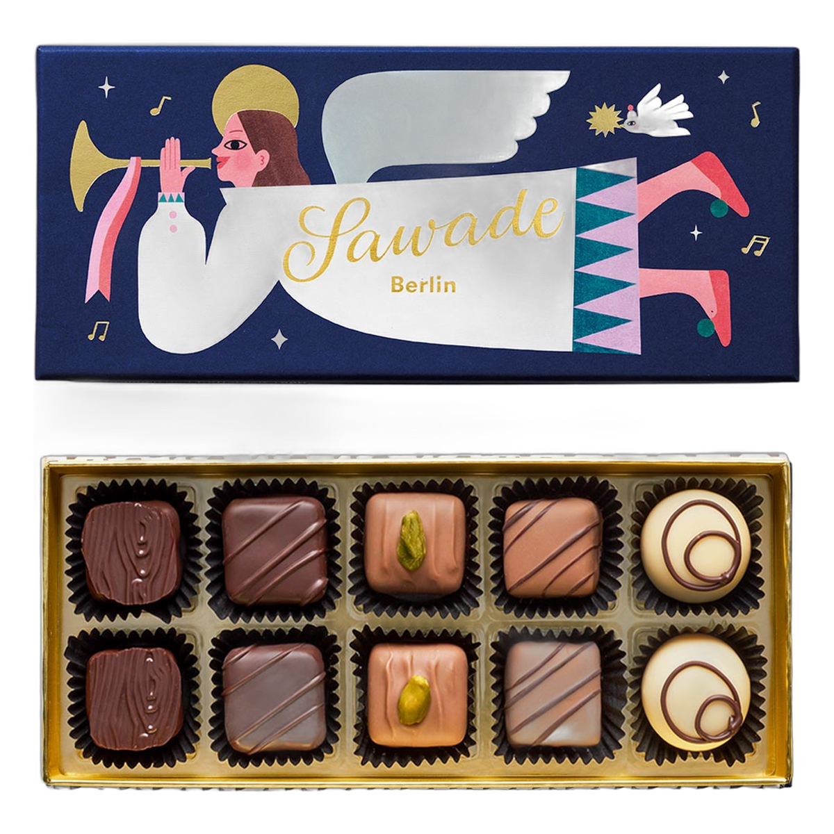 Sawade Pralinenschachtel Engel 115g