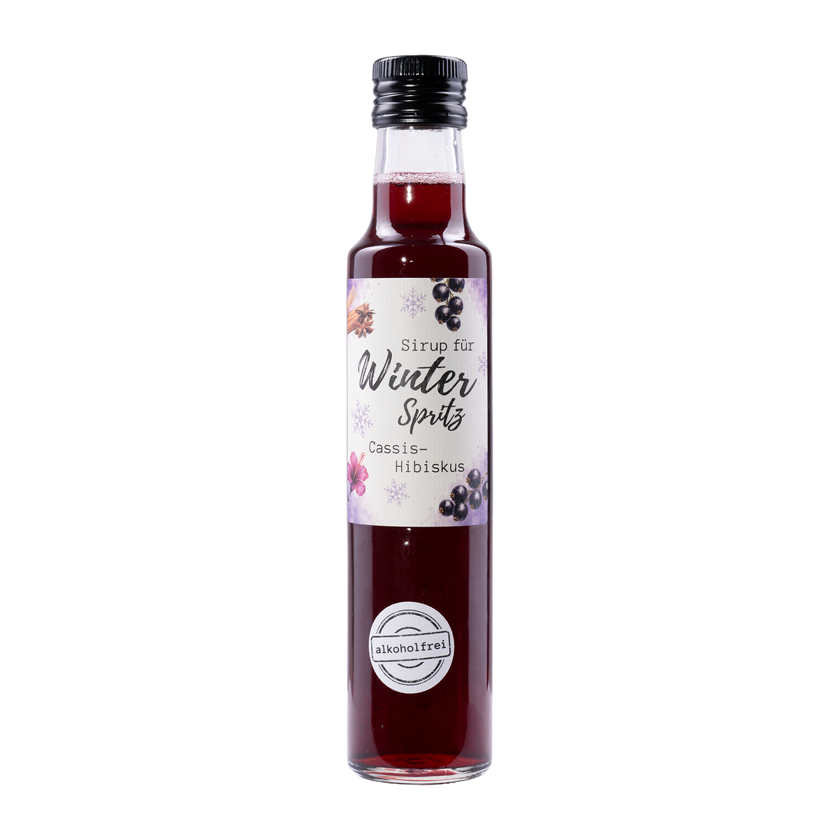 Schusters Shrub Winter Spritz Sirup Cassis-Hibiskus 250 ml