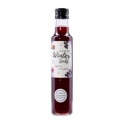 Winter Spritz Sirup Cassis-Hibiskus
