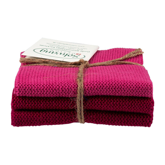 Solwang  Wischtücher 3er Set  Himbeere Kombi