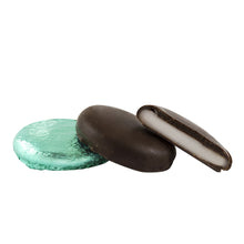 Summerdown Extra Dark Peppermint Fondants – Taler in Folie, ganz und aufgeschnitten