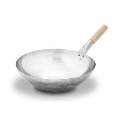 Stainless steel wok