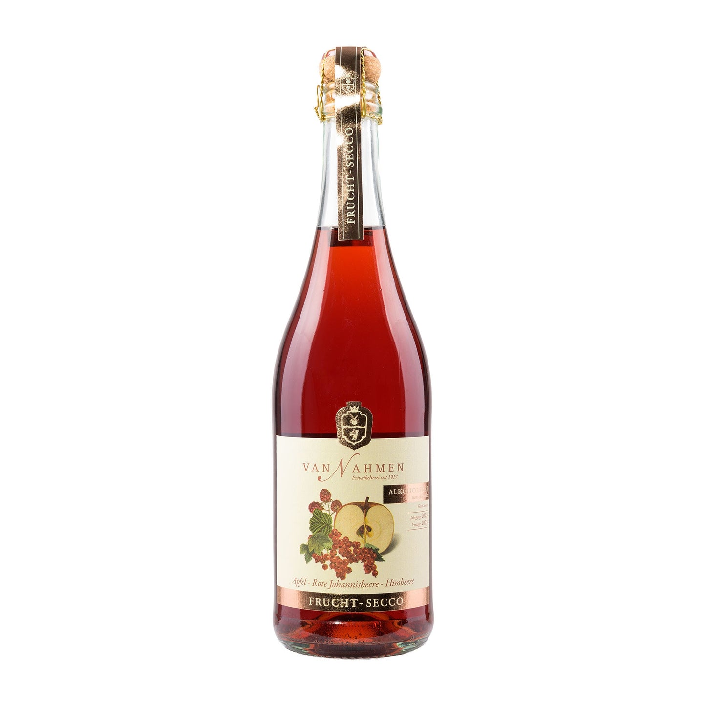 van Nahmen  Frucht-Secco Apfel Johannisbeere Himbeere  alkoholfrei