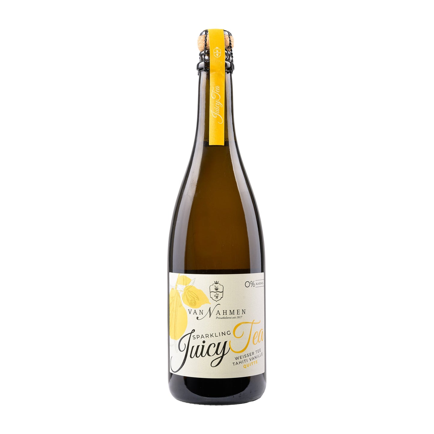 Sparkling Juicy Tea  Weißer Tee-Vanille-Quitte  alkoholfrei
