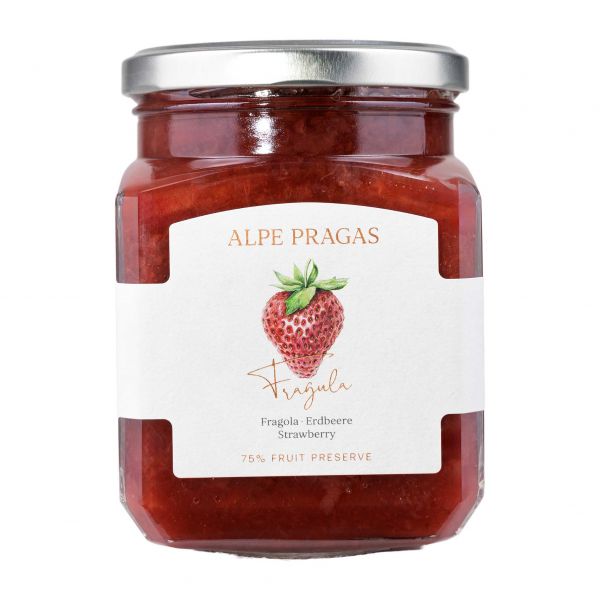 Alpe Pragas | Erdbeere Fruchtaufstrich | 600g